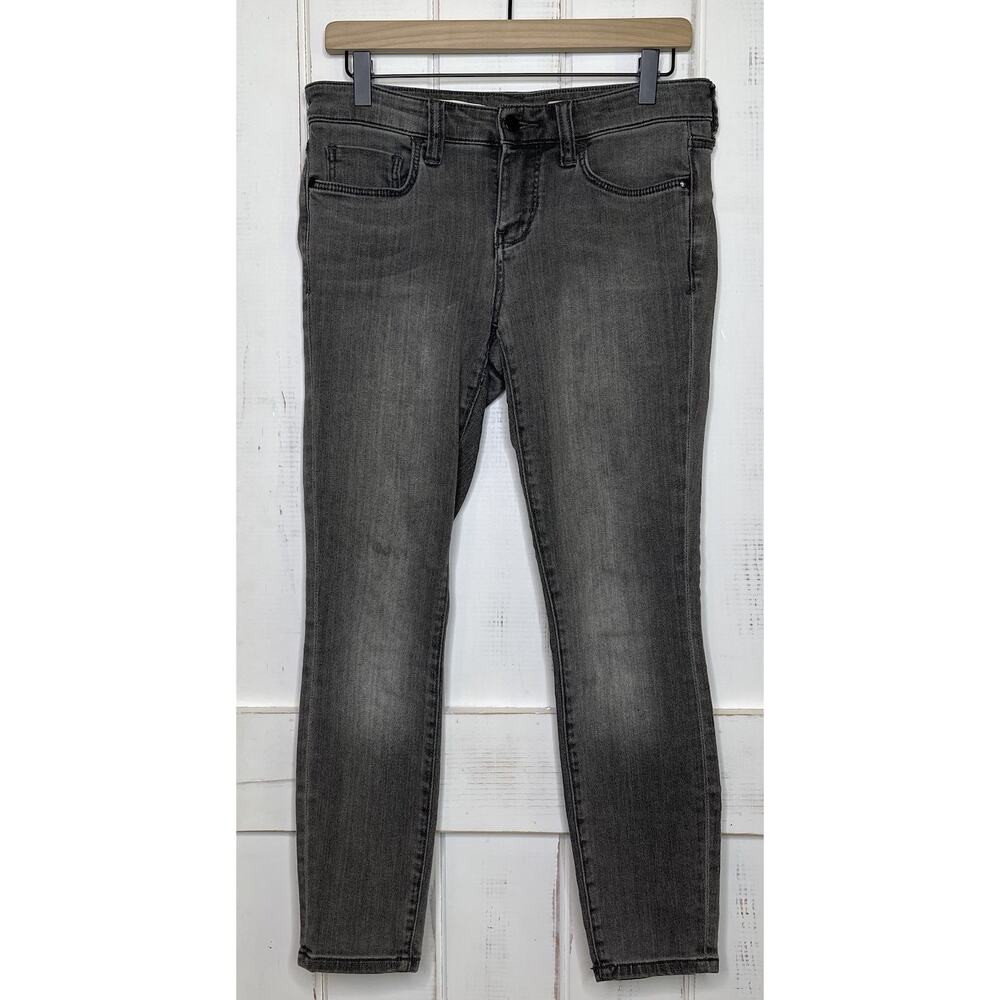 Anthropologie Pilcro and the Letterpress STET Jeans Petite Size 27 Gray Grunge